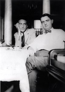 Jean Cocteau (1889-1963) ve Georges Auric (1899-1983), Villefranche sur Mer